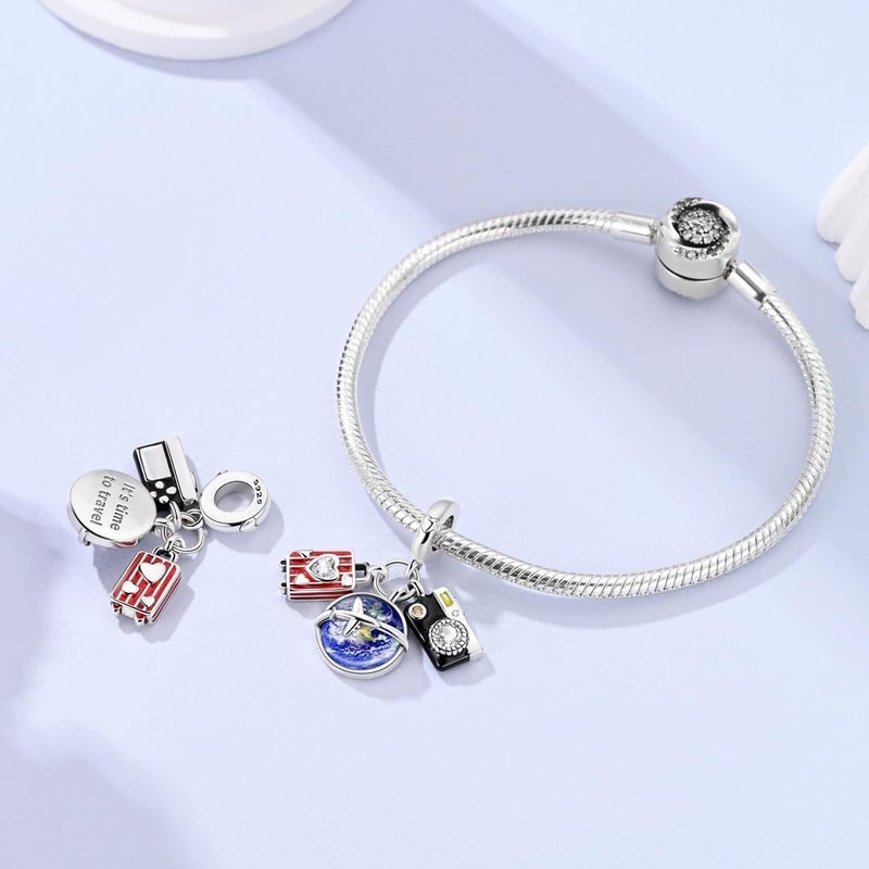 Hapour Store 925 Sterling Silver Charms for Bracelets Necklace European Jewelry Pendant Beads Charm for Women Mom - Image 2